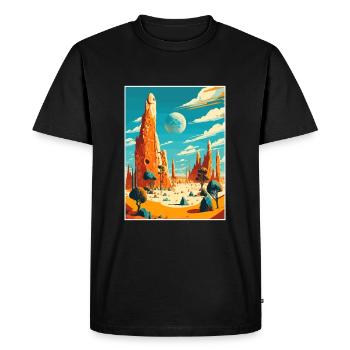 Pinnacles Au Australie Vintage Travel Poster WPA - T-shirt Premium bio Homme - noir - Devant - Nico (187cm)