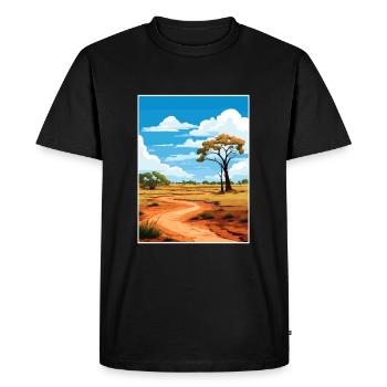 The Kimberley Australia Vintage Travel Poster WPA - Men's Premium Organic T-Shirt - black - Front - Nico (187cm)