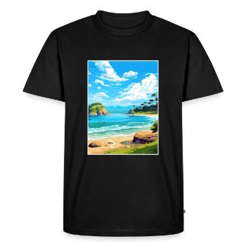 Abel Tasman National Park New Zealand Souvenir - Men's Premium Organic T-Shirt - black - Front - Nico (187cm)
