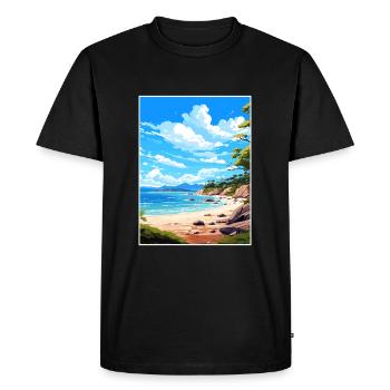 Abel Tasman National Park New Zealand Souvenir - Men's Premium Organic T-Shirt - black - Front - Nico (187cm)