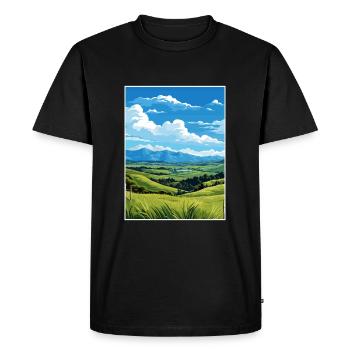 Pukaha National Wildlife Centre Nz Affiche de voyage - T-shirt Premium bio Homme - noir - Devant - Nico (187cm)