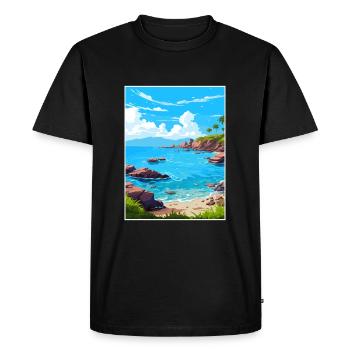 Parc marin national de Las Baulas, Costa Rica Voyage - T-shirt Premium bio Homme - noir - Devant - Nico (187cm)