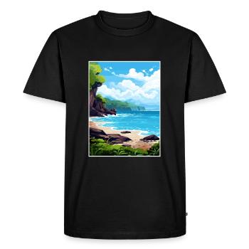 Péninsule de Papagayo Costa Rica affiche de voyage - T-shirt Premium bio Homme - noir - Devant - Nico (187cm)