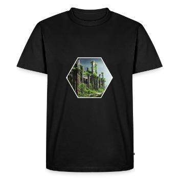 Ruins of Civilization - Men's Premium Organic T-Shirt - black - Front - Nico (187cm)