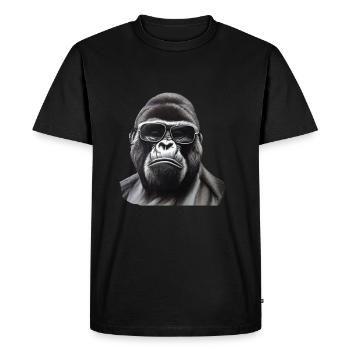 Cool gorilla - Men's Premium Organic T-Shirt - black - Front - Nico (187cm)
