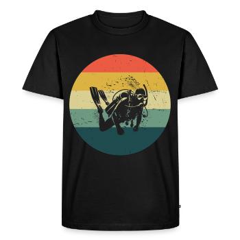 Plongée sous-marine Hommes Plongée sous-marine femme Plongée sous-marine - T-shirt Premium bio Homme - noir - Devant - Nico (187cm)