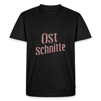 Ostschnitte - Proud woman from East Germany - Men's Premium Organic T-Shirt - black - Front - Nico (187cm)