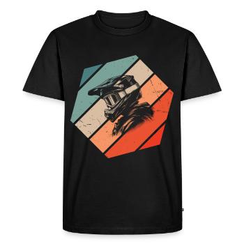 Cyclisme Femmes Hommes Cyclisme VTT - T-shirt Premium bio Homme - noir - Devant - Nico (187cm)