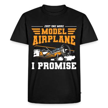 Model Airplane Model Airplane Model Making Remote Control - Men's Premium Organic T-Shirt - black - Front - Nico (187cm)