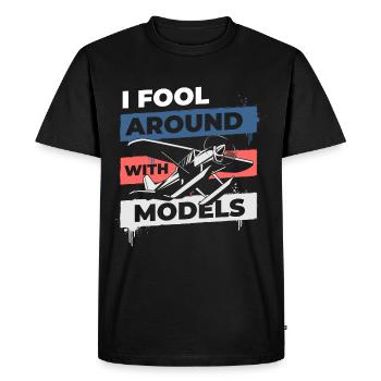 Model Builder Flying Aerobatics - Men's Premium Organic T-Shirt - black - Front - Nico (187cm)