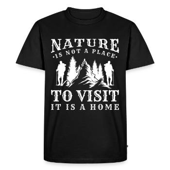 Alpinisme Summit Alpinisme - T-shirt Premium bio Homme - noir - Devant - Nico (187cm)