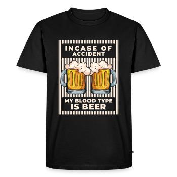Faire la fête, faire la fête, danser, des amis - T-shirt Premium bio Homme - noir - Devant - Nico (187cm)