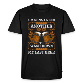 Drinking Drunk Celebration - Men's Premium Organic T-Shirt - black - Front - Nico (187cm)