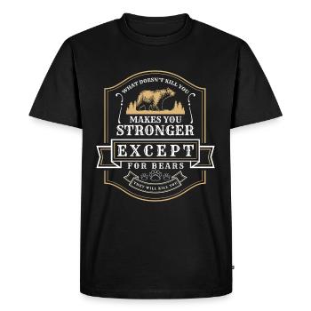 Wild Strength Berlin - T-shirt Premium bio Homme - noir - Devant - Nico (187cm)