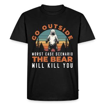 Sauvage Stark Berlin - T-shirt Premium bio Homme - noir - Devant - Nico (187cm)