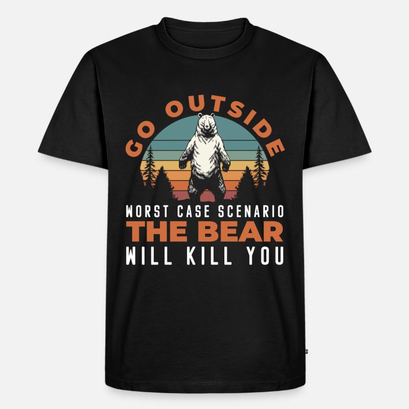 Wild Stark Berlin - Männer Premium Bio T-Shirt - Schwarz
