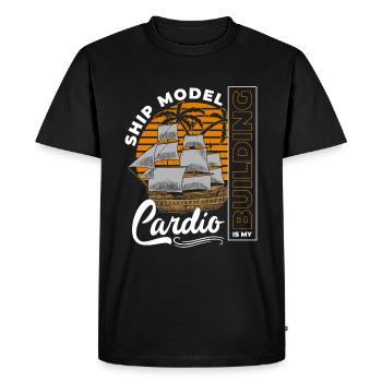 Model Making Ship Model Water Anchor - Men's Premium Organic T-Shirt - black - Front - Nico (187cm)