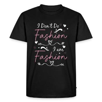 Tendance vestimentaire à la mode - T-shirt Premium bio Homme - noir - Devant - Nico (187cm)