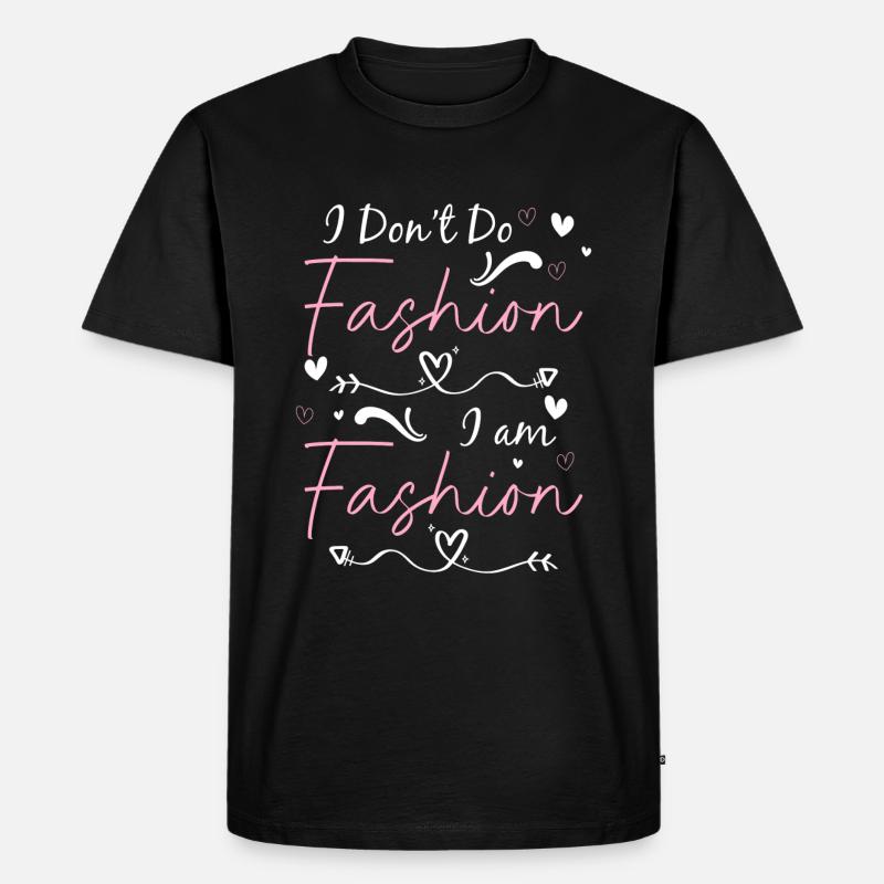 Mode Kleidung Trend - Männer Premium Bio T-Shirt - Schwarz