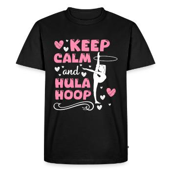 Hulahoop Workout Motivation - Men's Premium Organic T-Shirt - black - Front - Nico (187cm)