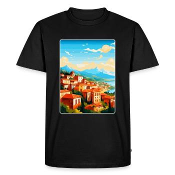 Granada Spain Vintage Travel Poster WPA Souvenir - Men's Premium Organic T-Shirt - black - Front - Nico (187cm)