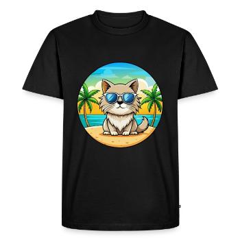 Lunettes de soleil Colorpoint Persian Cat Breed Cartoon - T-shirt Premium bio Homme - noir - Devant - Nico (187cm)