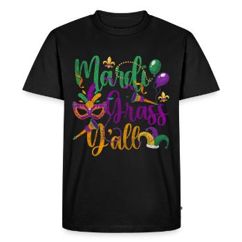 Parade Party Colorful Beads - Men's Premium Organic T-Shirt - black - Front - Nico (187cm)