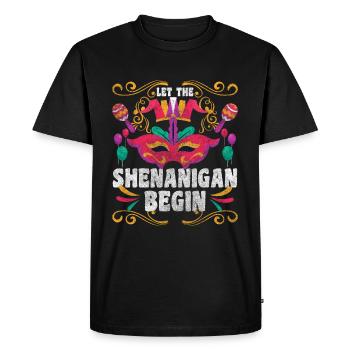 Événement de célébration du carnaval - T-shirt Premium bio Homme - noir - Devant - Nico (187cm)