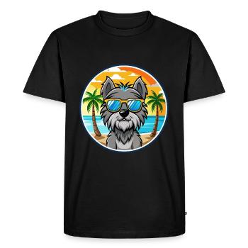 Lunettes de soleil Bouvier Des Ardennes Dog Breed Cartoon - T-shirt Premium bio Homme - noir - Devant - Nico (187cm)