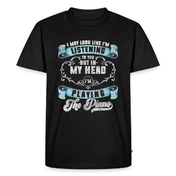 Piano Grand Piano Art Orchestra - Men's Premium Organic T-Shirt - black - Front - Nico (187cm)