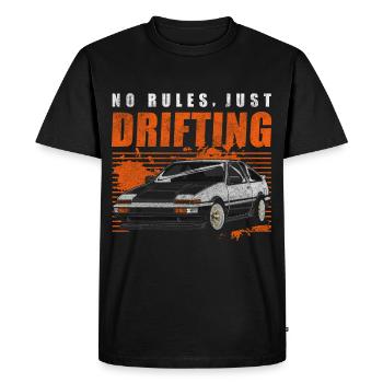 Drifting Races - Men's Premium Organic T-Shirt - black - Front - Nico (187cm)