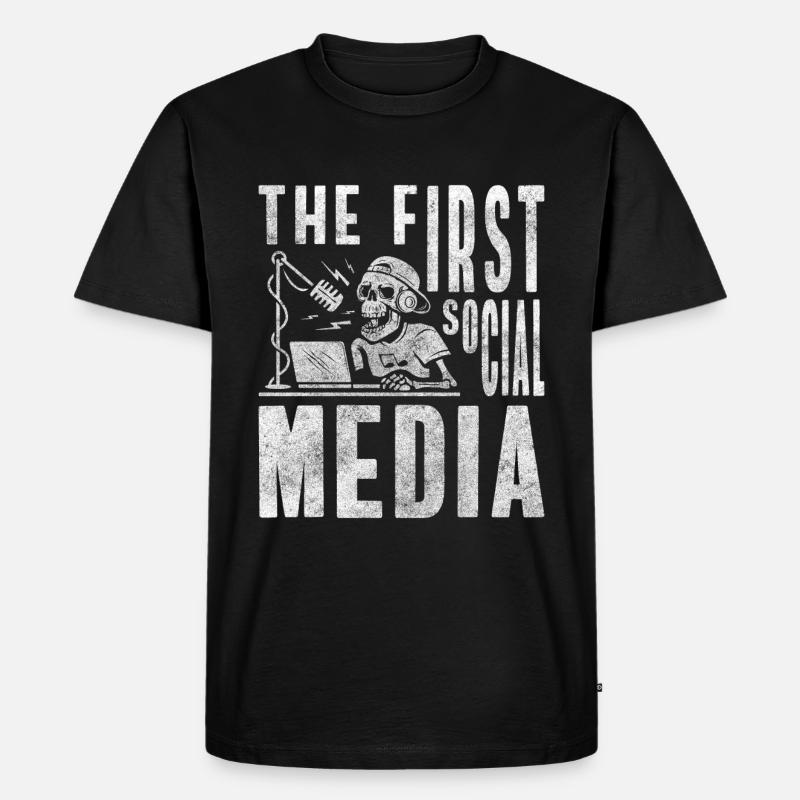 Radio Transmitter Herz - Männer Premium Bio T-Shirt - Schwarz