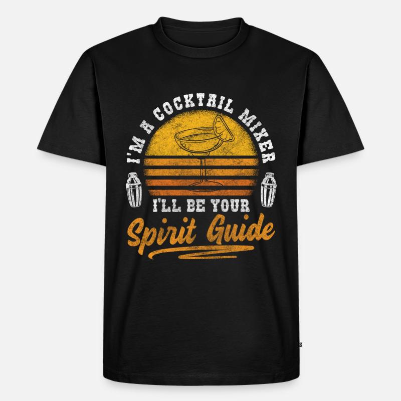 Mixer Getränke Trinker Rum - Männer Premium Bio T-Shirt - Schwarz