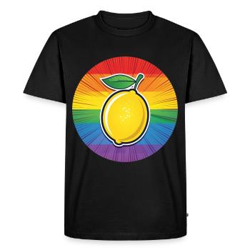 LGBTQ Lemon Lime - Men's Premium Organic T-Shirt - black - Front - Nico (187cm)