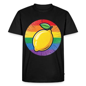 LGBTQ Lemon Lime - Men's Premium Organic T-Shirt - black - Front - Nico (187cm)