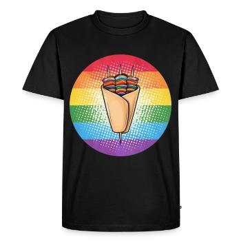 LGBTQ Kebab - T-shirt Premium bio Homme - noir - Devant - Nico (187cm)