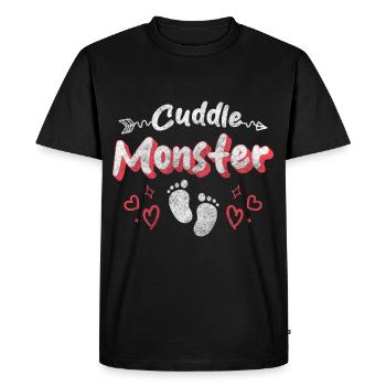 Love Security Soft Sweet - Men's Premium Organic T-Shirt - black - Front - Nico (187cm)