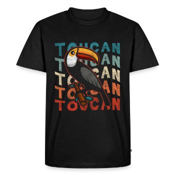 Nature Tropics - Men's Premium Organic T-Shirt - black - Front - Nico (187cm)