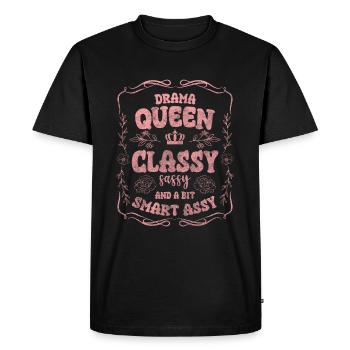 Drama Queen Acting Woman Problem - Men's Premium Organic T-Shirt - black - Front - Nico (187cm)