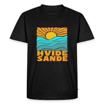 Hvide Sande, Denmark - Men's Premium Organic T-Shirt - black - Front - Nico (187cm)