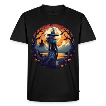 Gruseliges Halloween-party-kostüm Hexe - T-shirt Premium bio Homme - noir - Devant - Nico (187cm)