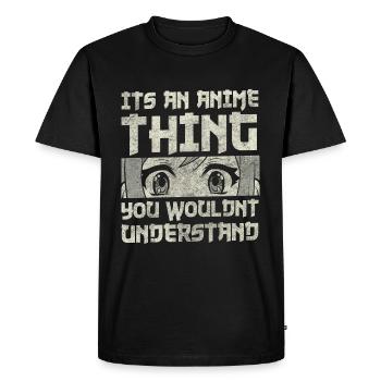 Déguisement Anime Gamer Mignon - T-shirt Premium bio Homme - noir - Devant - Nico (187cm)