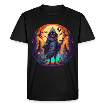 Gruseliges Halloween-partykostüm-skelett - T-shirt Premium bio Homme - noir - Devant - Nico (187cm)