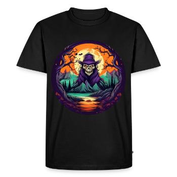 Gruseliges Halloween-partykostüm-skelett - T-shirt Premium bio Homme - noir - Devant - Nico (187cm)