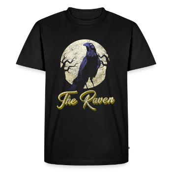 Crow Fog Crow Viking Runes - Men's Premium Organic T-Shirt - black - Front - Nico (187cm)