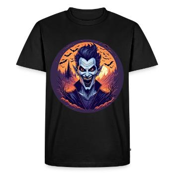 Gruseliges Halloween-partykostüm Vampir - Men's Premium Organic T-Shirt - black - Front - Nico (187cm)
