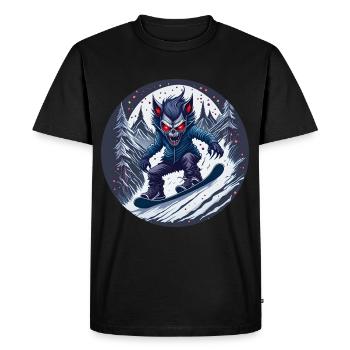 Gruseliges Fête d’Halloween Kostüm Werwolf - T-shirt Premium bio Homme - noir - Devant - Nico (187cm)