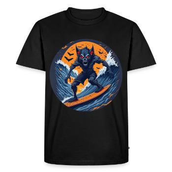 Gruseliges Halloween-partykostüm Werwolf Beim - T-shirt Premium bio Homme - noir - Devant - Nico (187cm)