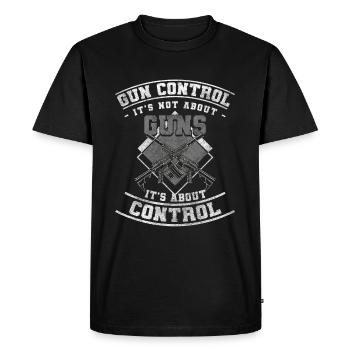 Club de tir au fusil Club de sports - T-shirt Premium bio Homme - noir - Devant - Nico (187cm)
