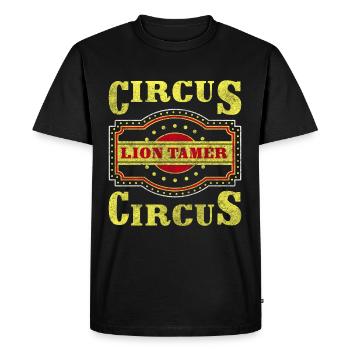 Manège Athlète Singe Cirque - T-shirt Premium bio Homme - noir - Devant - Nico (187cm)